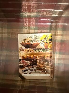 2000 Longaberger Autumn Reflections Large Harvest Blessings Basket